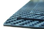 Carbon fibre sheet ECOTECH™, 350 x 150 mm, T= 0.5 mm.