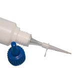 Fine drop nozzle for instant adhesive